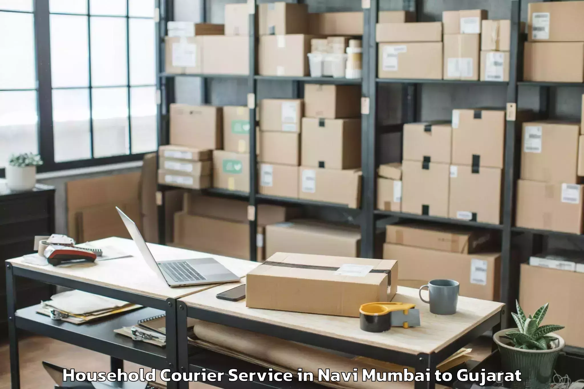 Hassle-Free Navi Mumbai to Kherka Gujar Household Courier